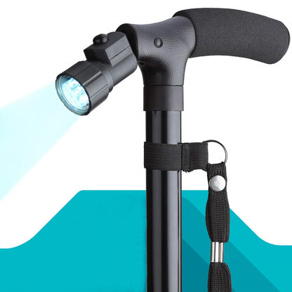 Bastón Ortopédico Plegable Con Luz
