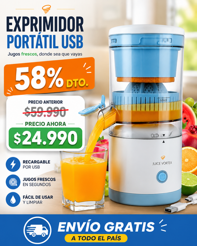 Exprimidor De Frutas Automatico Usb