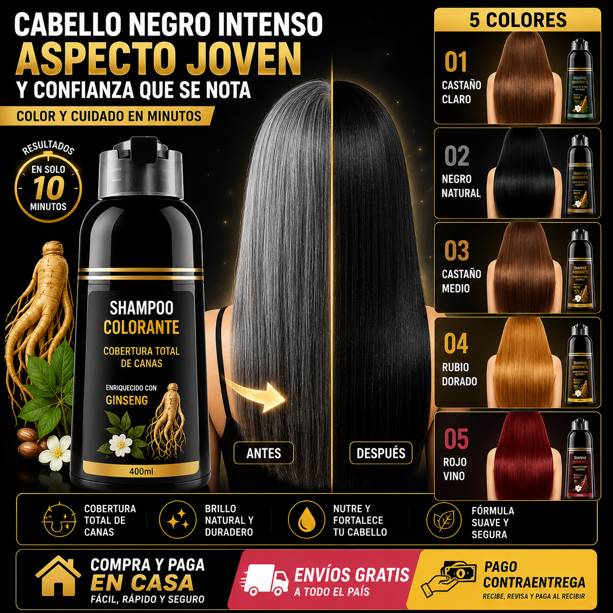 Shampoo cubre canas Disaar