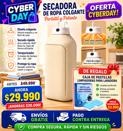 Secadora Ropa Portátil