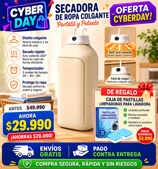 Secadora Ropa Portátil